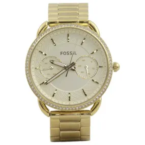 Fossil Women's ES4263 Gold with Gemstones Stainless Steel Analog Watch