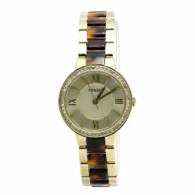 Fossil Women's Virginia ES3314 Gold Tortoise Analog Watch