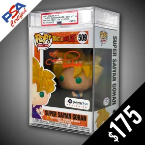 Funko Pop! DBZ: Super Saiyan Gohan #509 - SIGNED by Colleen Clinkenbeard (ENCASED - PSA Certified - Gem Mint 10 Auto)