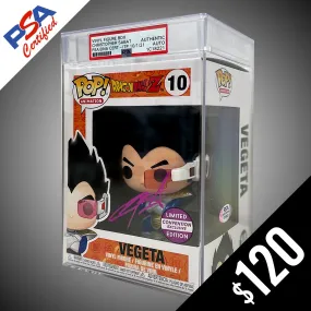 Funko Pop! DBZ: Vegeta #10 - SIGNED by Chris Sabat (PSA Certified)