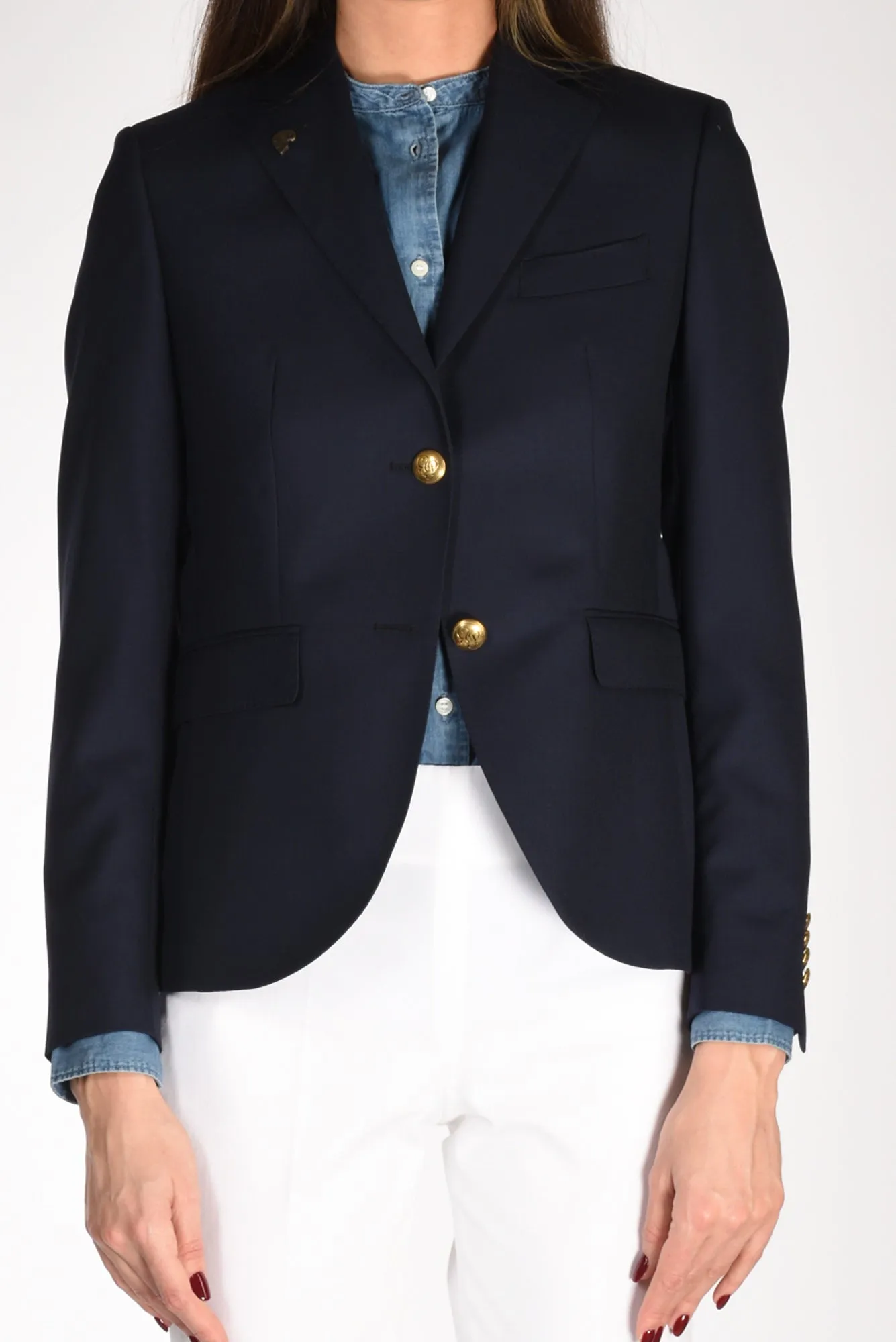 Gabriele Pasini Blazer Monopetto Blu Donna