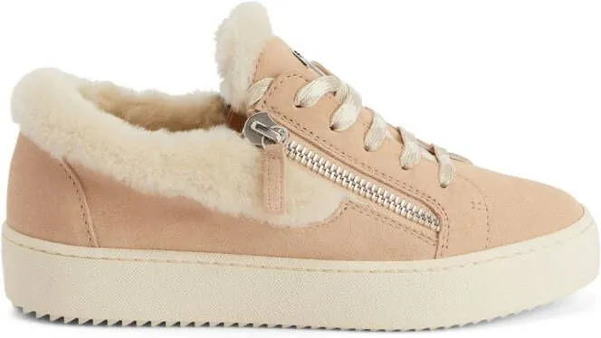 Giuseppe Zanotti Gail Ice shearling sneakers Neutrals