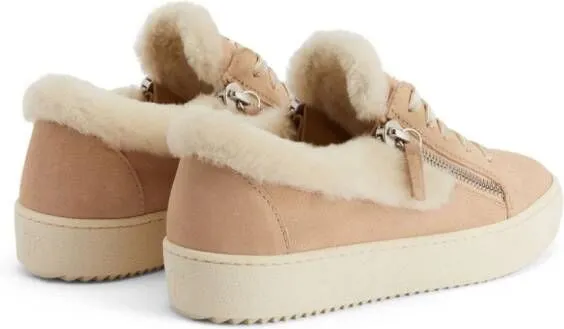 Giuseppe Zanotti Gail Ice shearling sneakers Neutrals