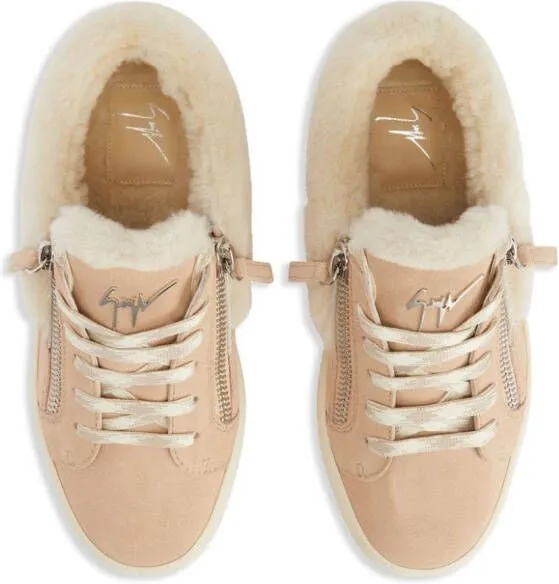 Giuseppe Zanotti Gail Ice shearling sneakers Neutrals