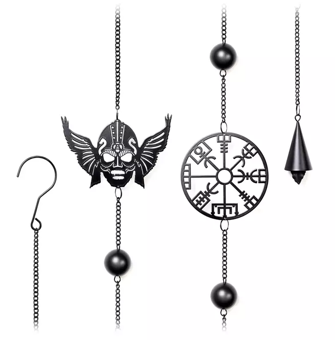 Gothic Wayfinder Viking Skull Hanging Decoration