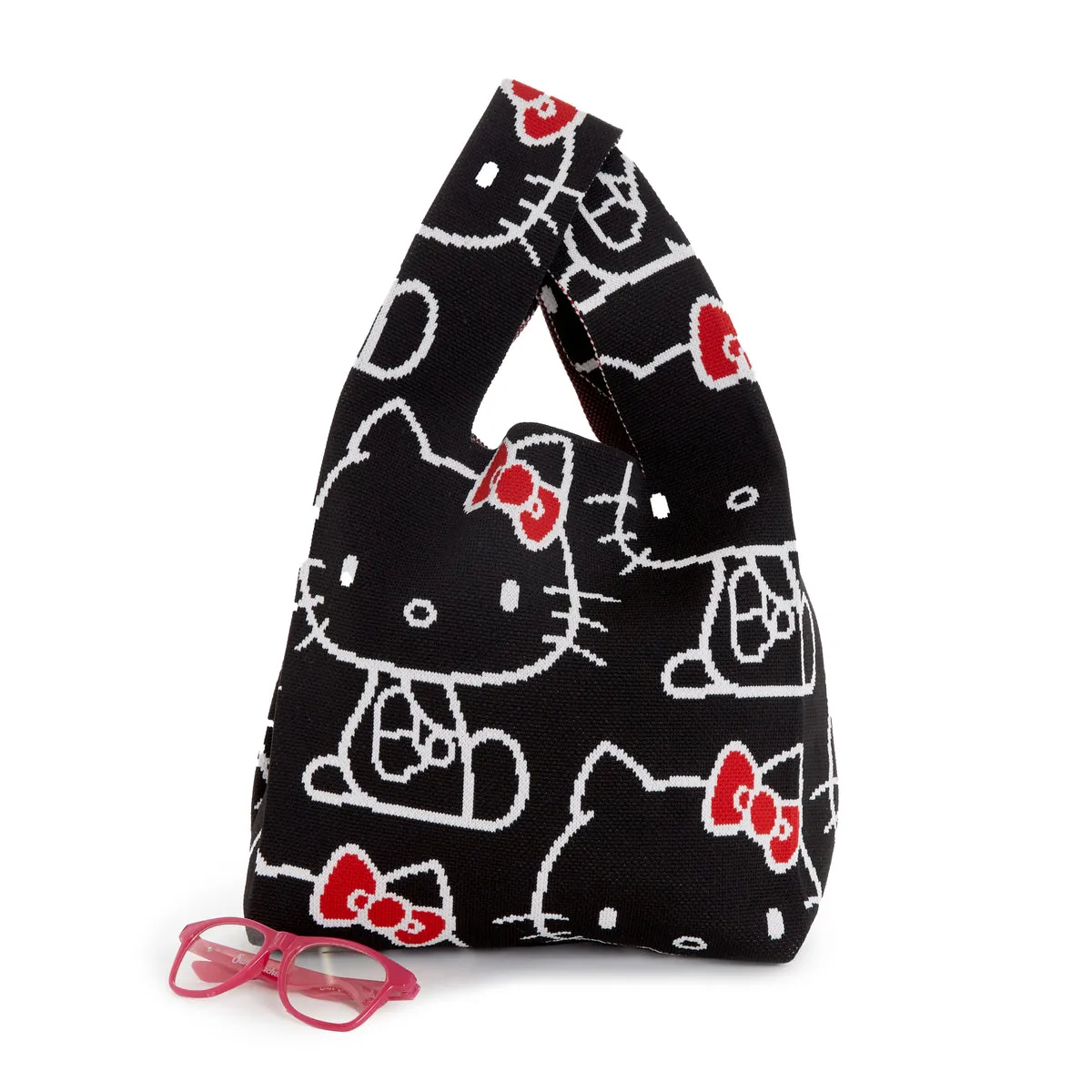 Hello Kitty Knit Shopper Bag (Black)