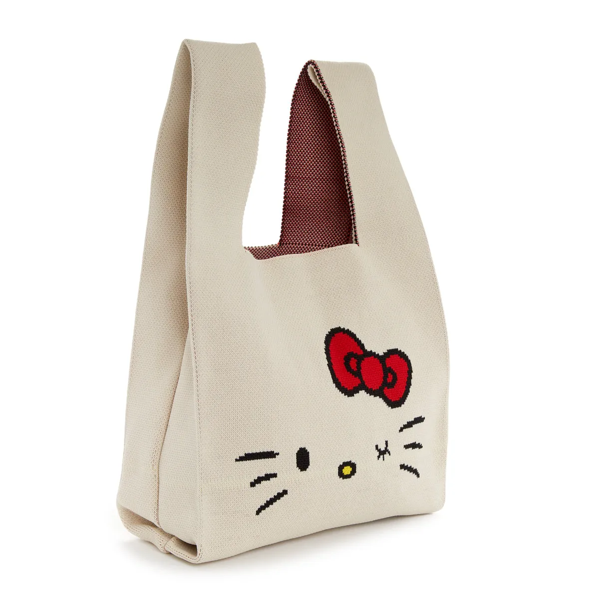 Hello Kitty Knit Shopper Bag (White)