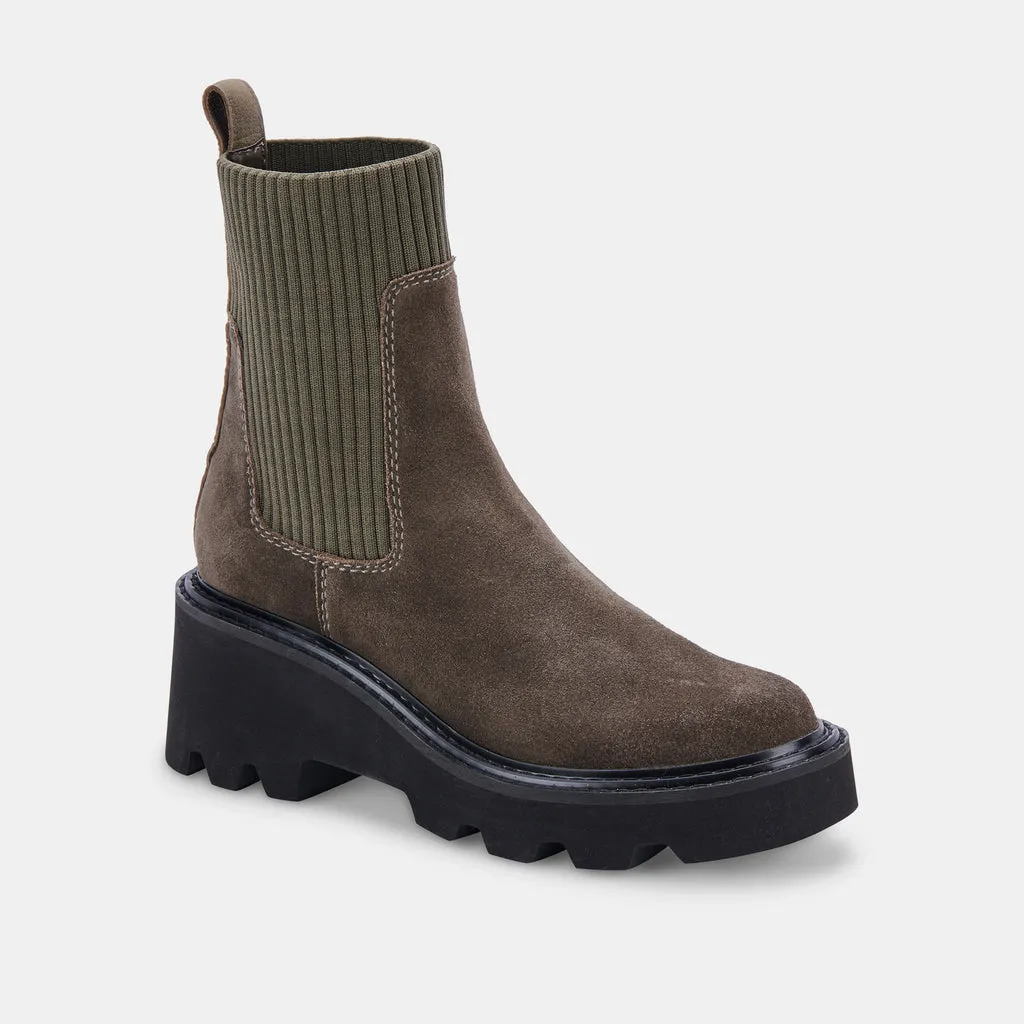 HOVEN H2O BOOTS OLIVE SUEDE– Dolce Vita 6815667945538