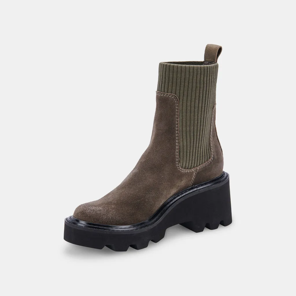 HOVEN H2O BOOTS OLIVE SUEDE– Dolce Vita 6815667945538