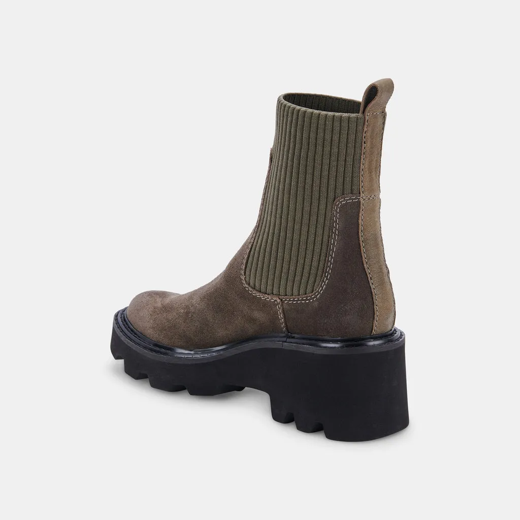 HOVEN H2O BOOTS OLIVE SUEDE– Dolce Vita 6815667945538