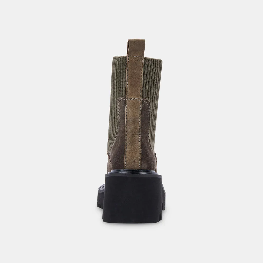 HOVEN H2O BOOTS OLIVE SUEDE– Dolce Vita 6815667945538