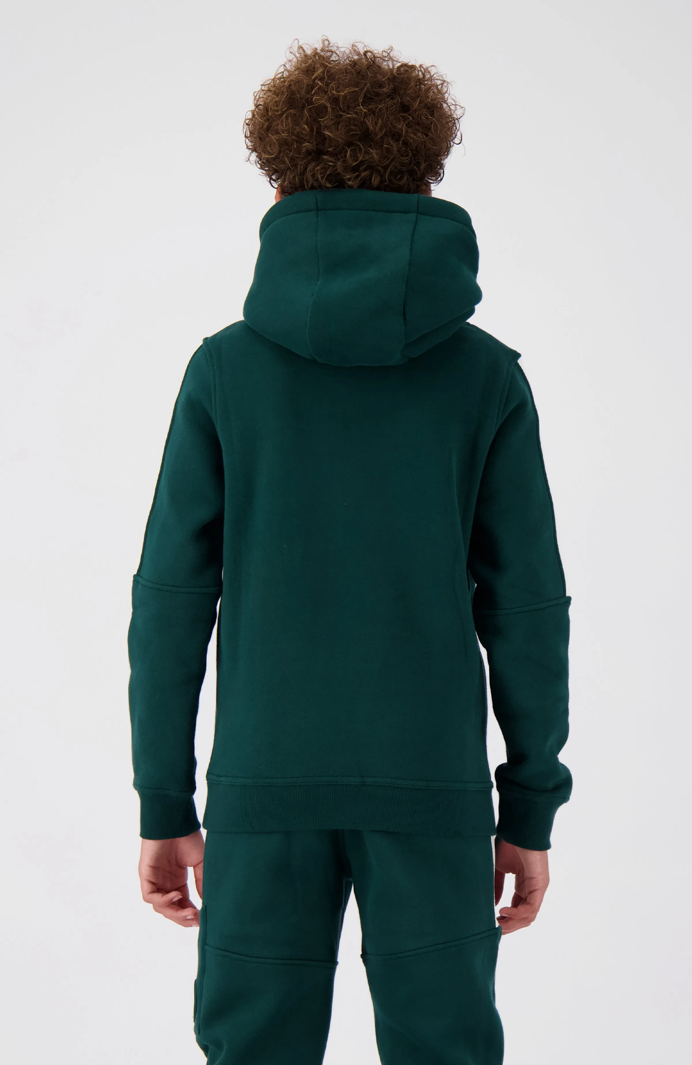 JR. ANORAK STRIPE HOODIE | Pine Green