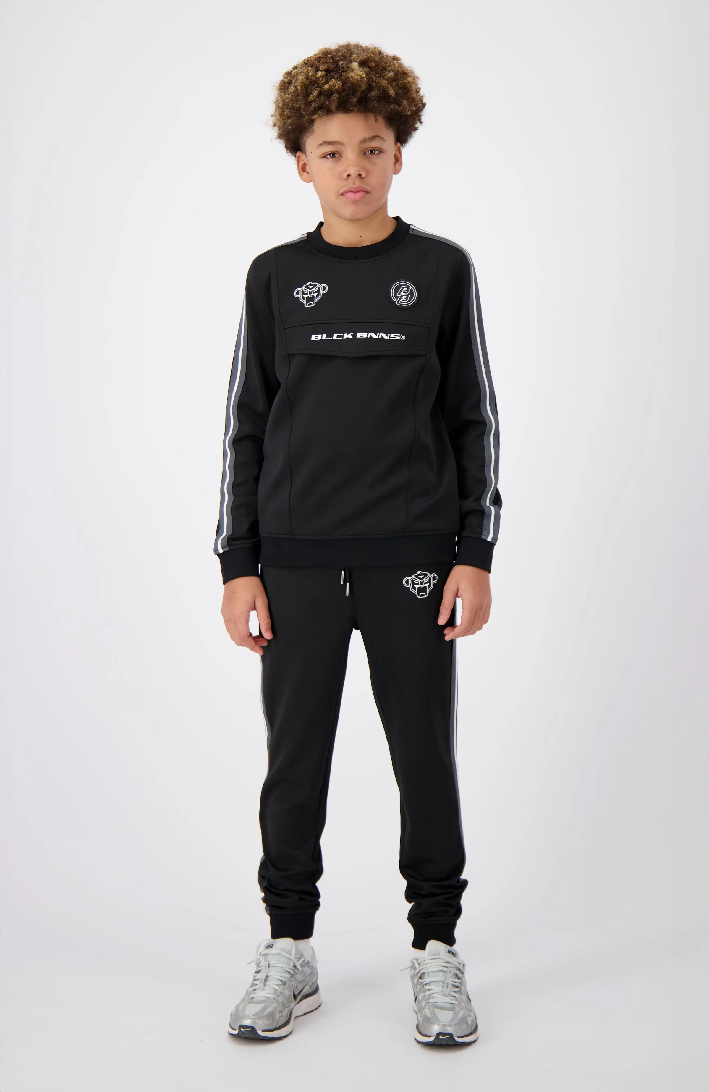 JR. TAPED ANORAK TRACKTOP | Black