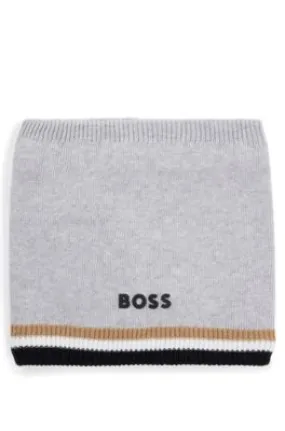 Kids' logo snood with faux-fur lining