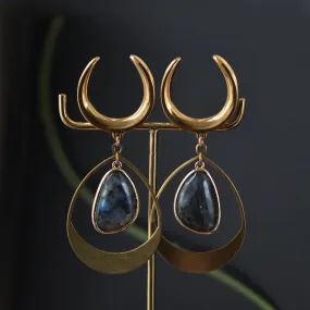 Labradorite Drop Saddle Spreaders