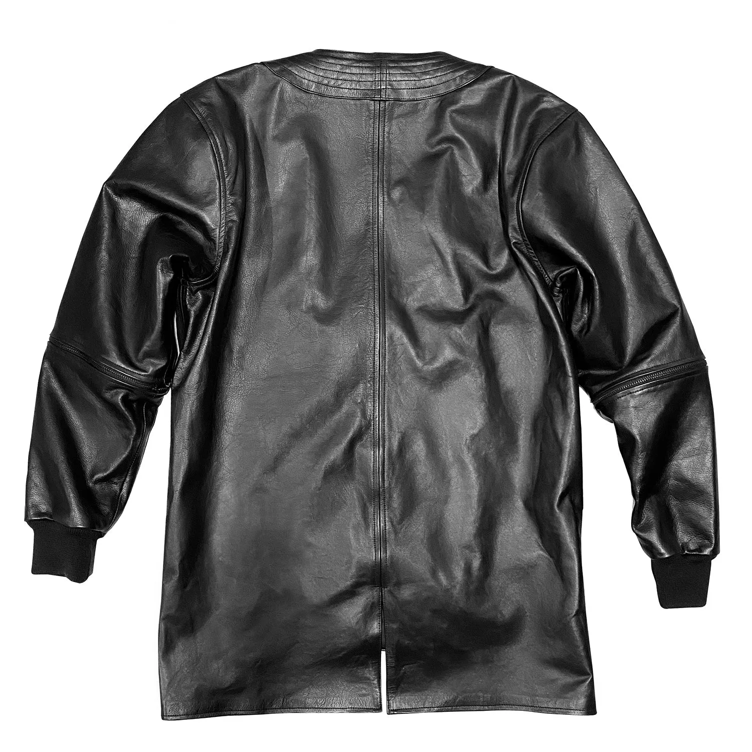 Leather Bomber Kimono