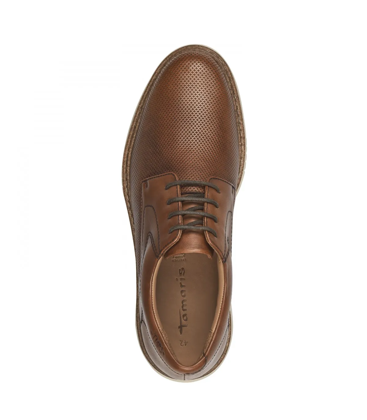 Leather Mocasin Tamaris- Cognac 13201