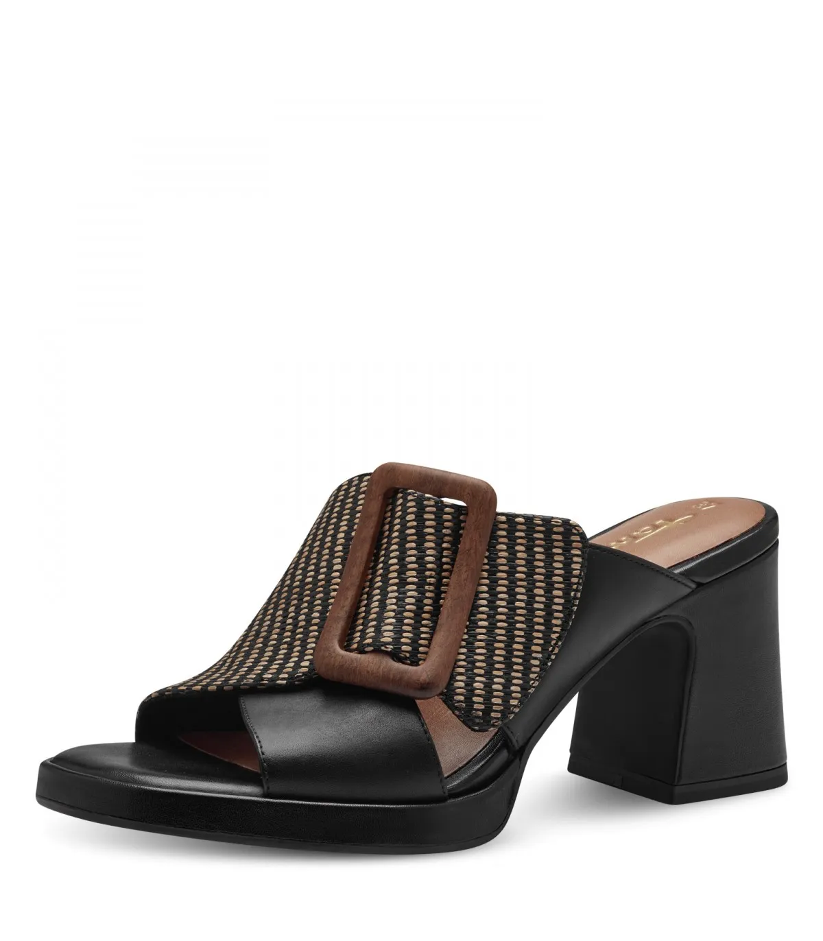 Leather Mule By Tamaris -Black 1-27223-42-098