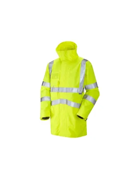 Leo Workwear - A04 Clovelly Class 3 Breathable Executive Anorak - Yellow - 2020ppe Size S