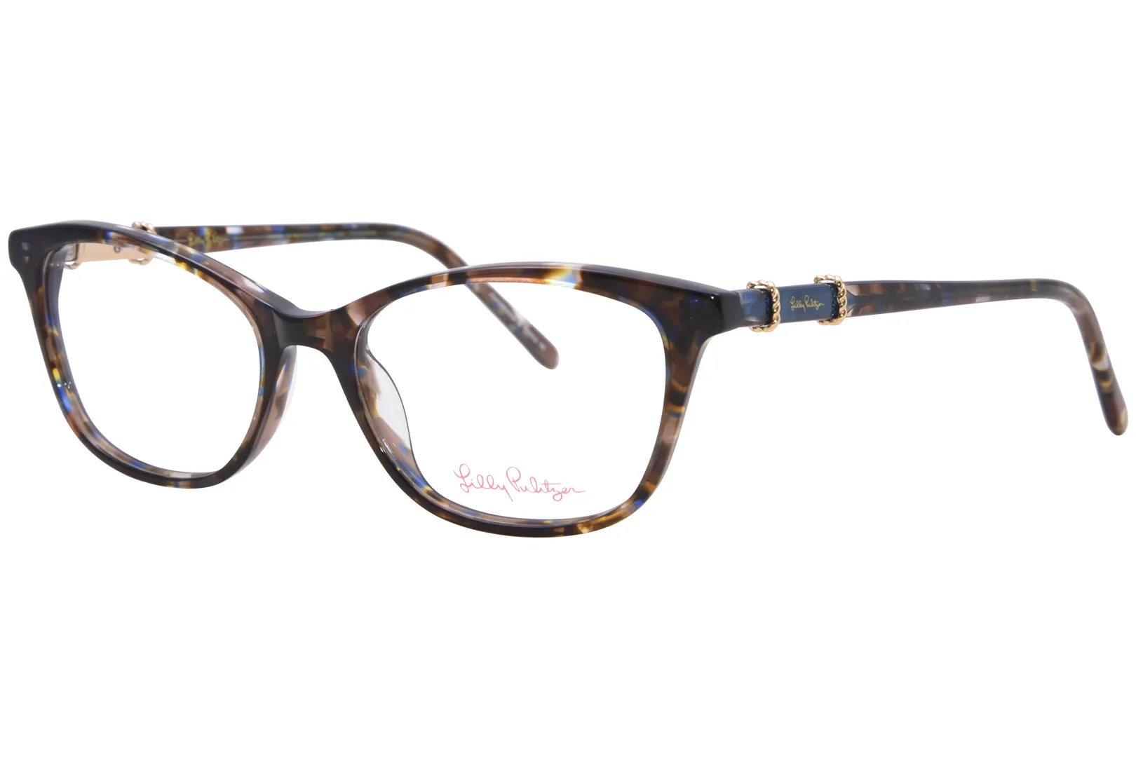 Lilly Pulitzer Castilla FL Eyeglasses Women's Fossil Tortoise Full Rim 51-17-140