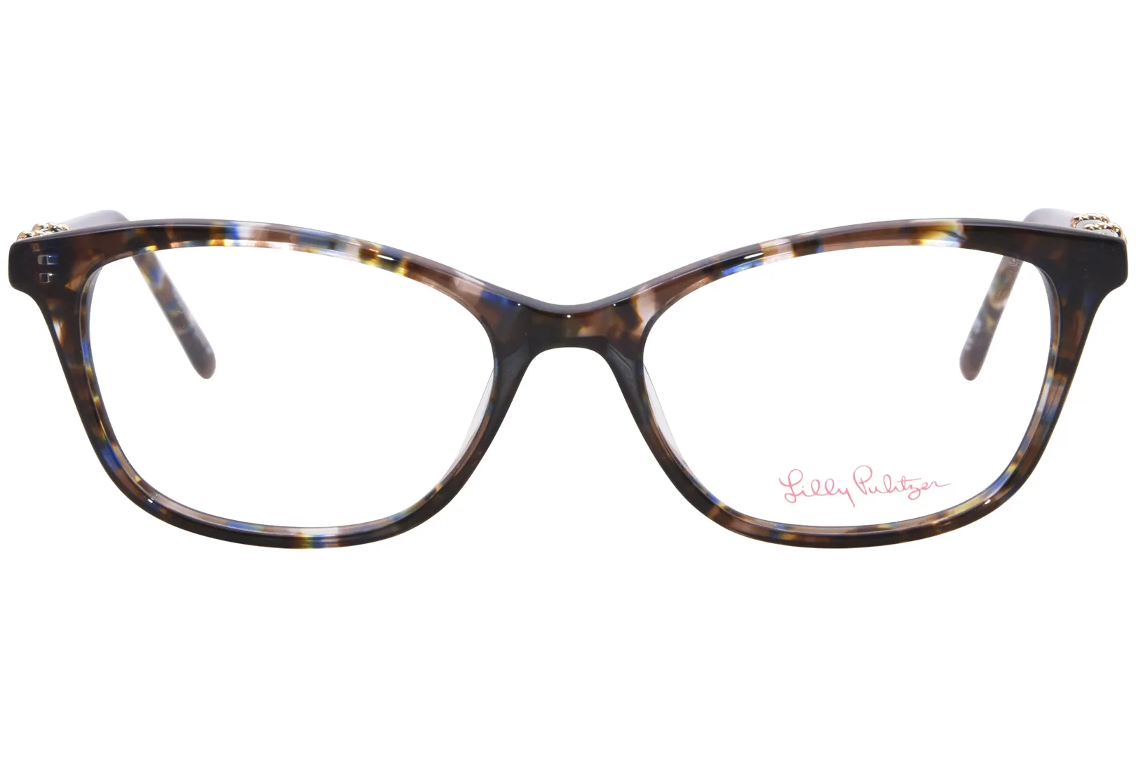 Lilly Pulitzer Castilla FL Eyeglasses Women's Fossil Tortoise Full Rim 51-17-140