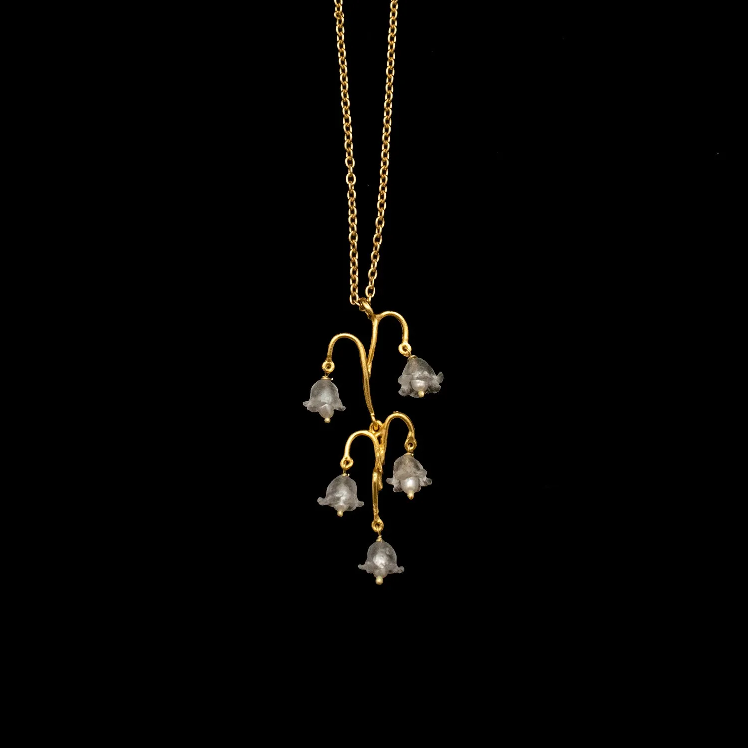 Lily of the Valley 16 Inch Adjustable Pendant Necklace by Michael Michaud