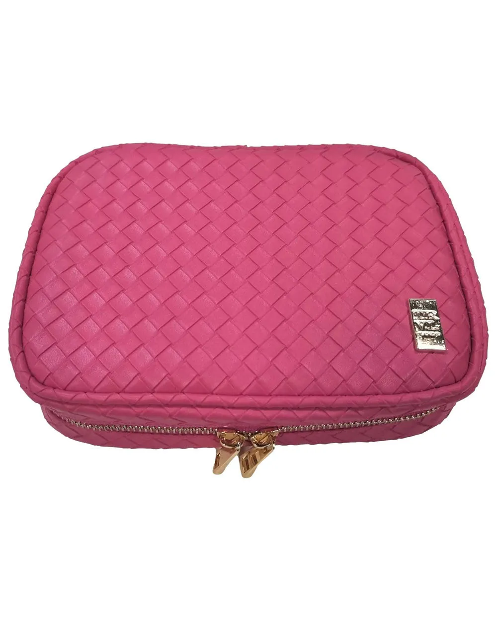 Luxe Zip Around Cosmetic Case in Dahlia