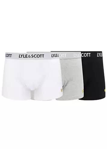 Lyle & Scott Pack of 3 Men’s Barclay Trunks | Kaleidoscope