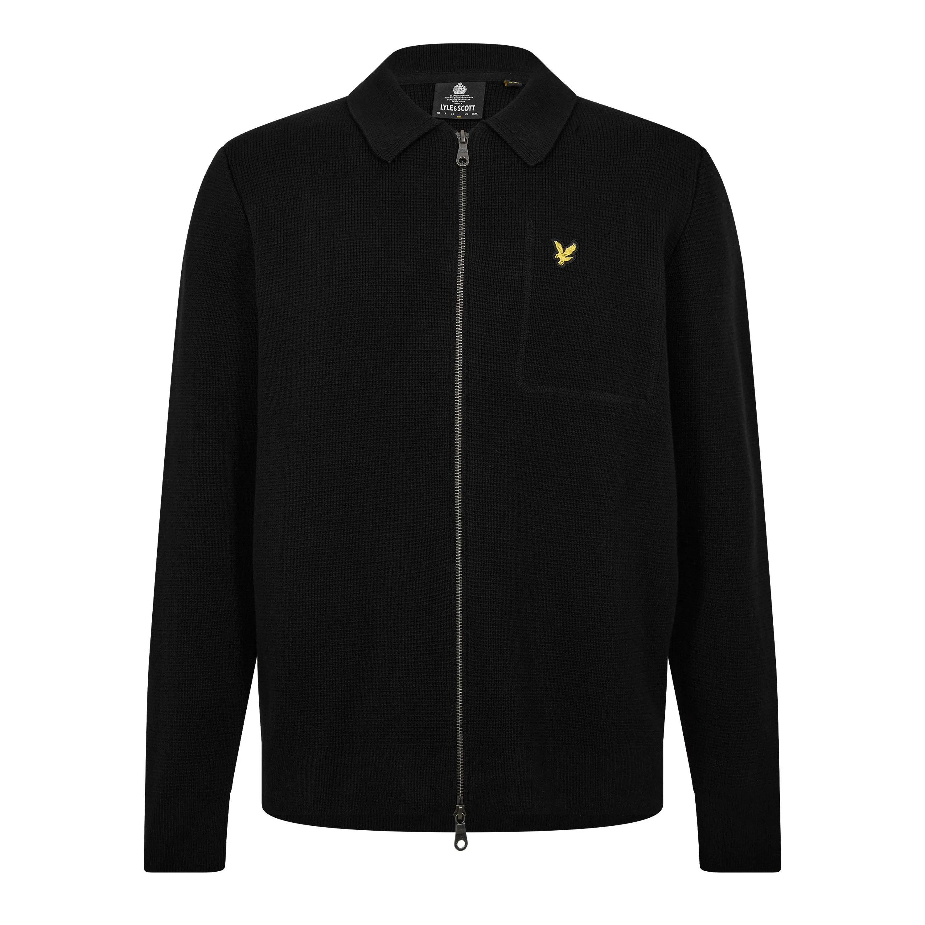 Lyle and Scott Knit Zip Shrt Sn99