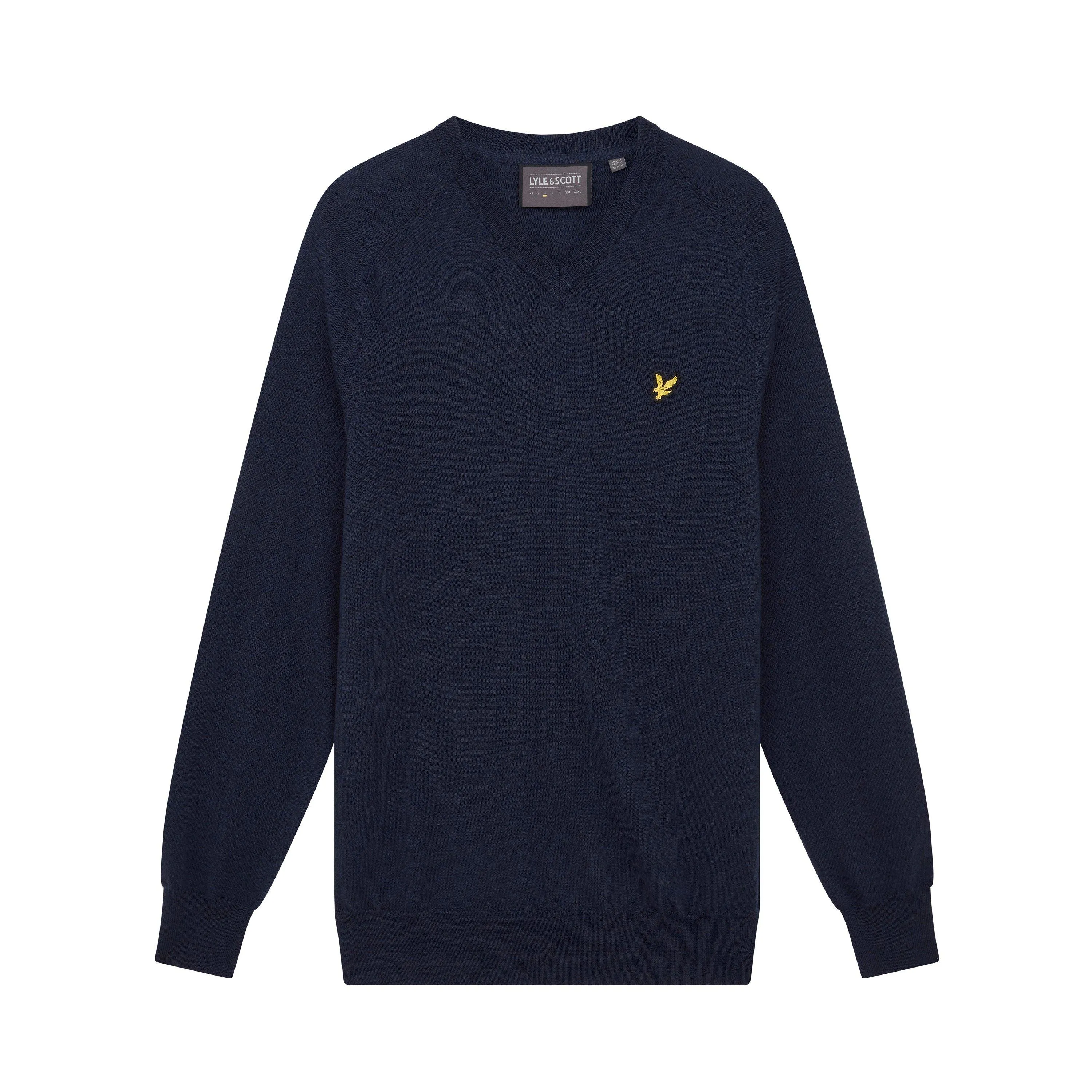 Lyle and Scott Merino V Neck Sn99