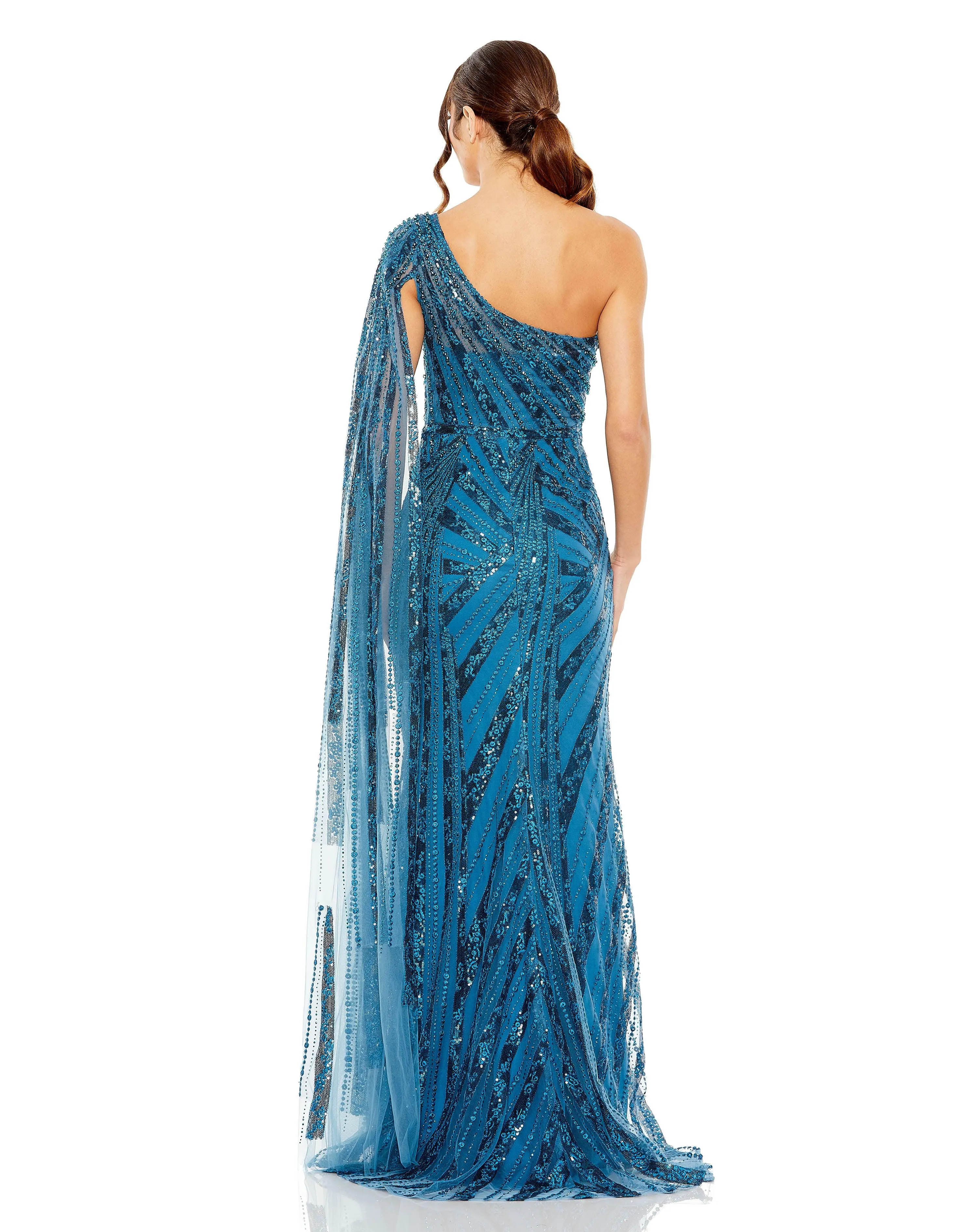 Mac Duggal 20528 Long One Shoulder Formal Dress