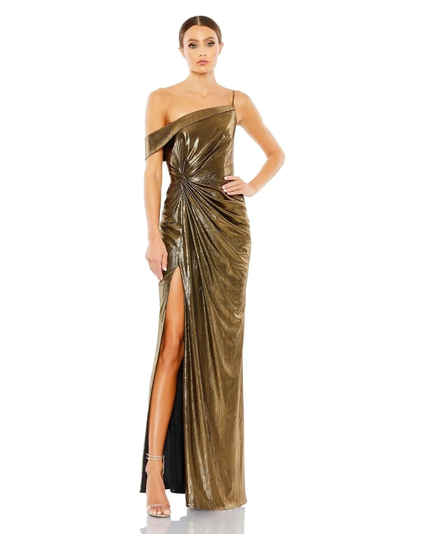 Mac Duggal 26728 Prom Long Formal Metallic Dress