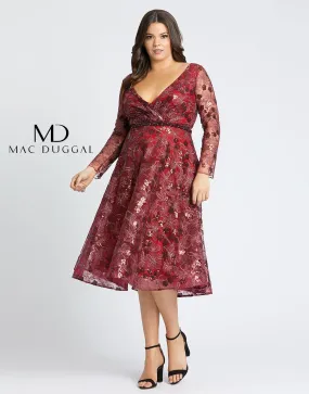 Mac Duggal 67541 Fabulouss Short Plus Size Dress Sale