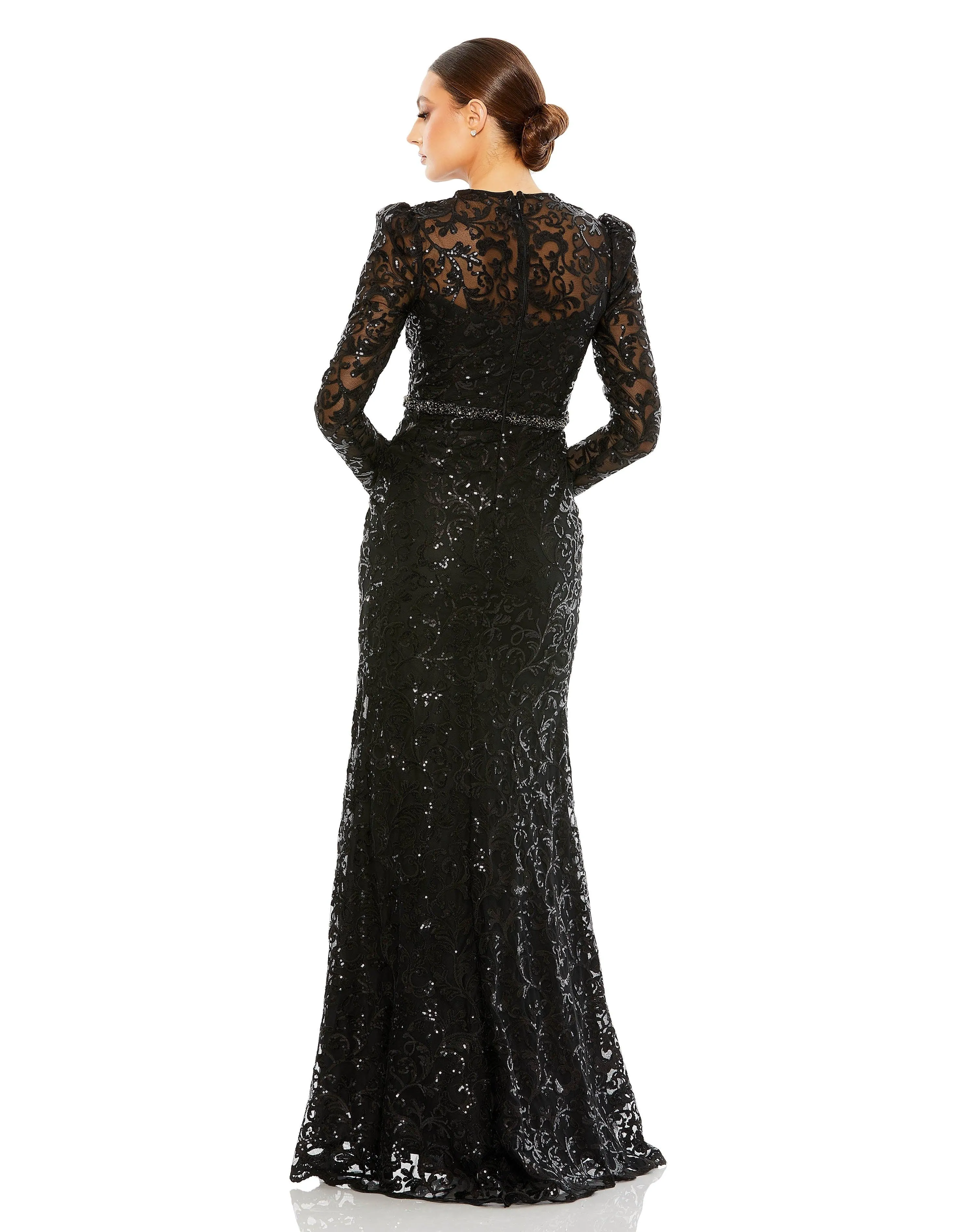 Mac Duggal 68011 Long Sleeve Formal Dress