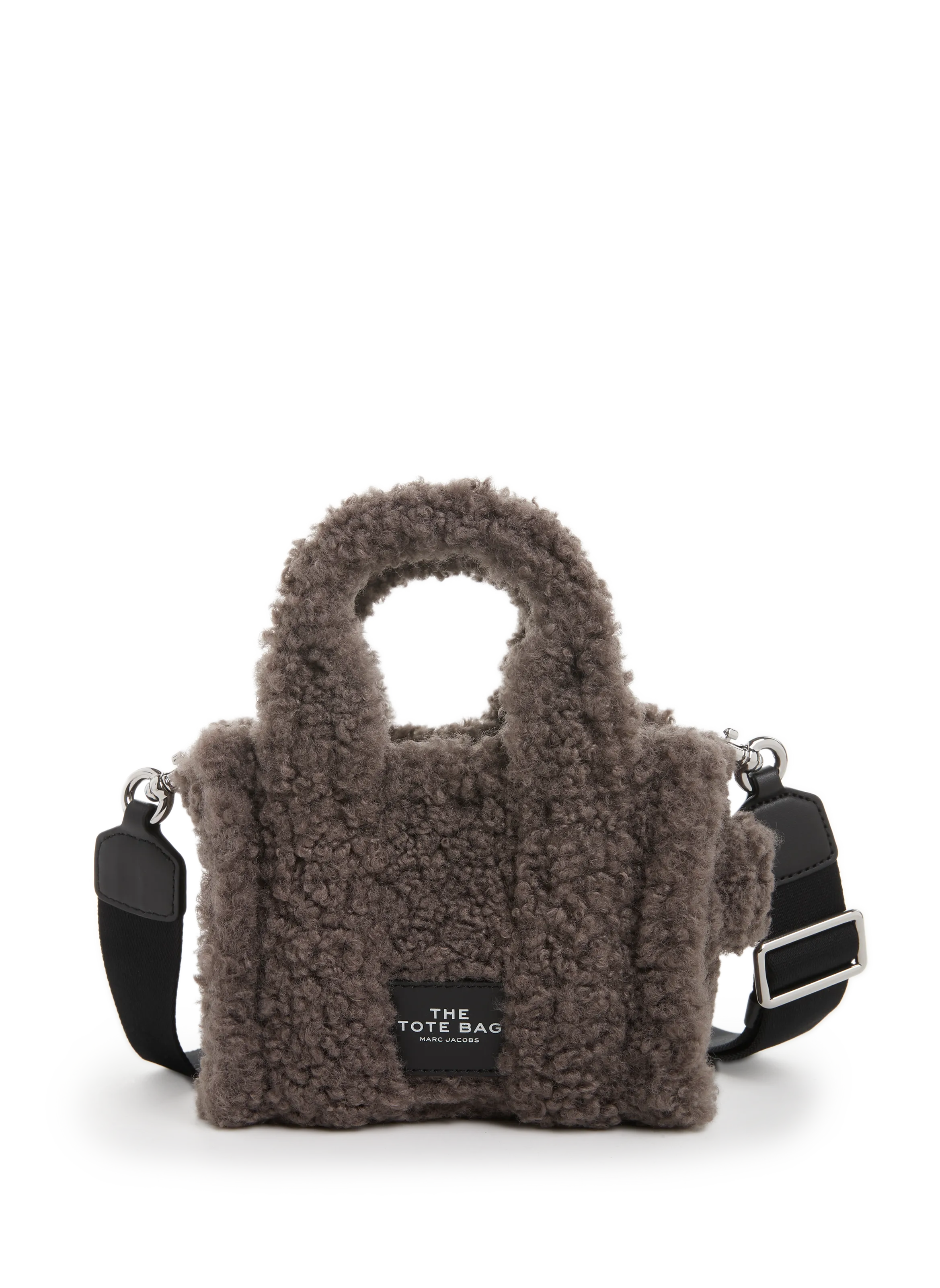 Marc jacobs  The Teddy mini shearling tote bag - Grey