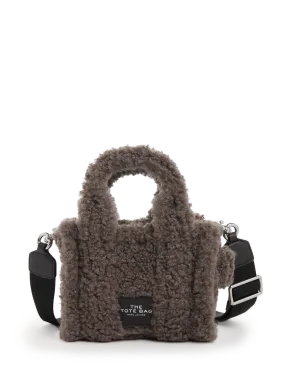 Marc jacobs  The Teddy mini shearling tote bag - Grey