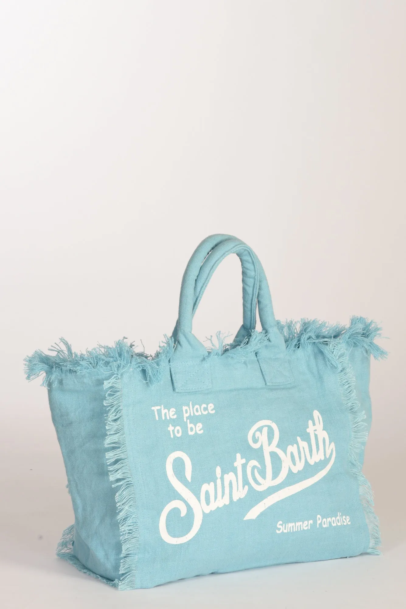 Mc2 Saint Barth Borsa Stampata Azzurro Donna