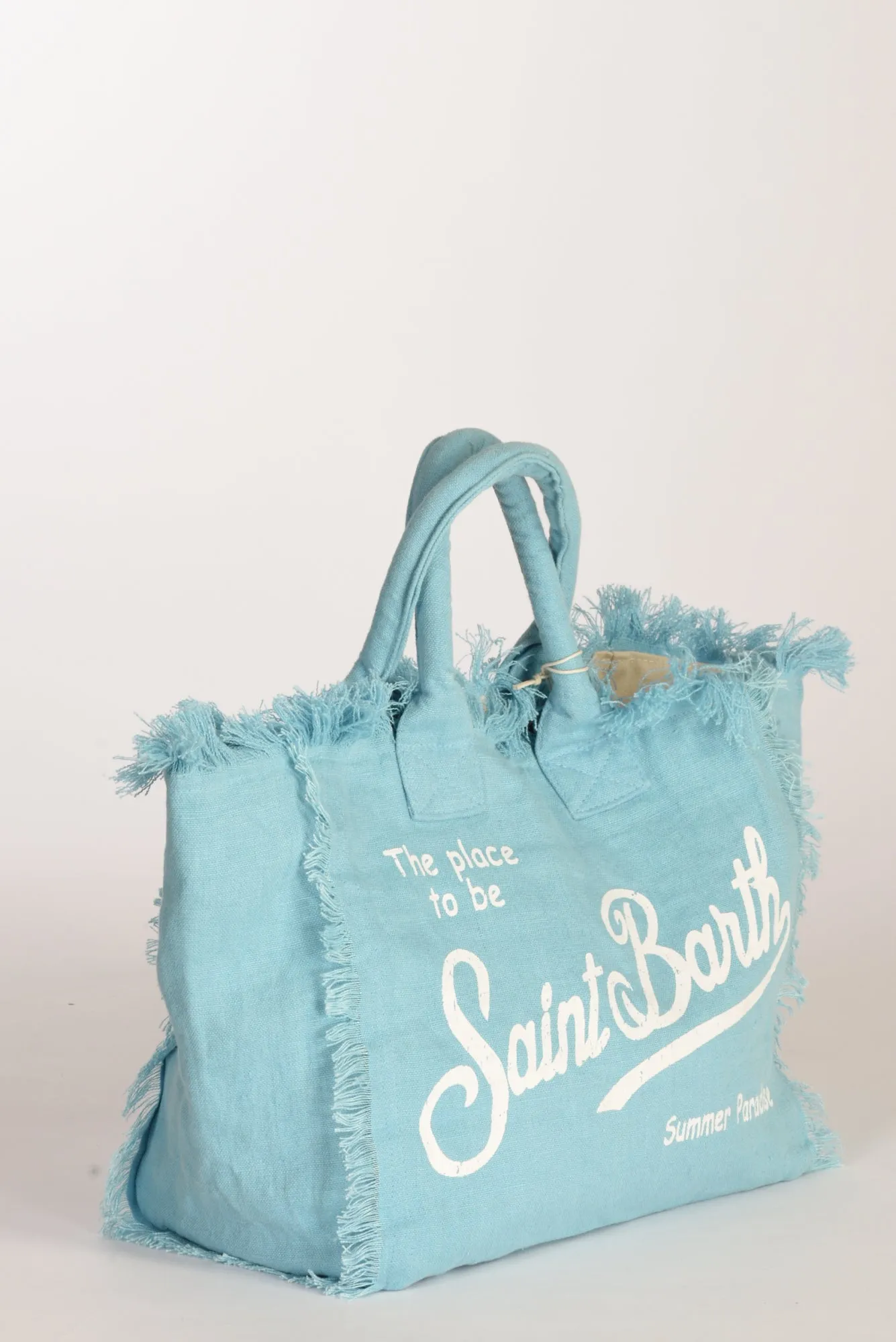 Mc2 Saint Barth Borsa Stampata Azzurro Donna