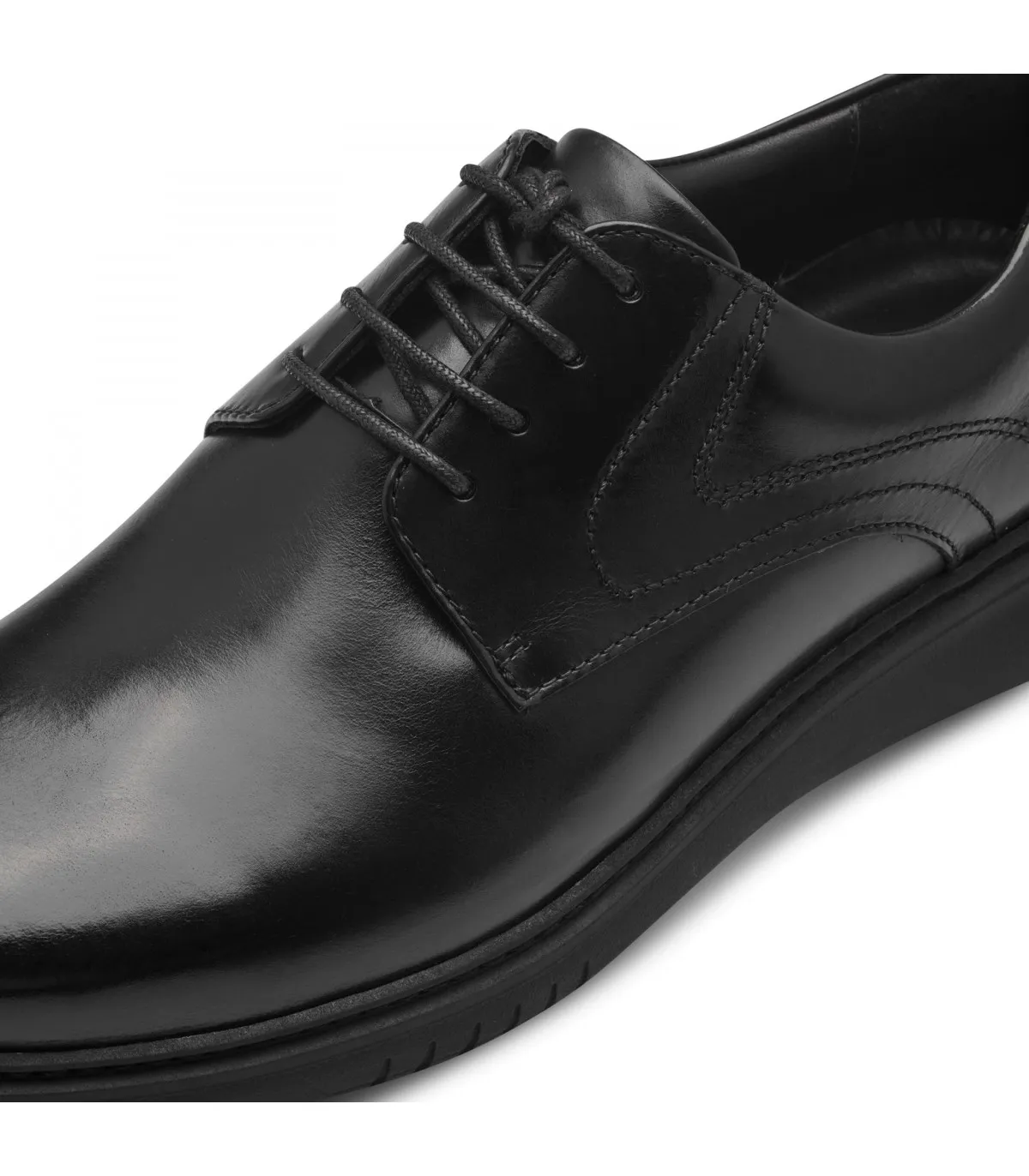 Men Leather Mocasin Tamaris- Black 13201