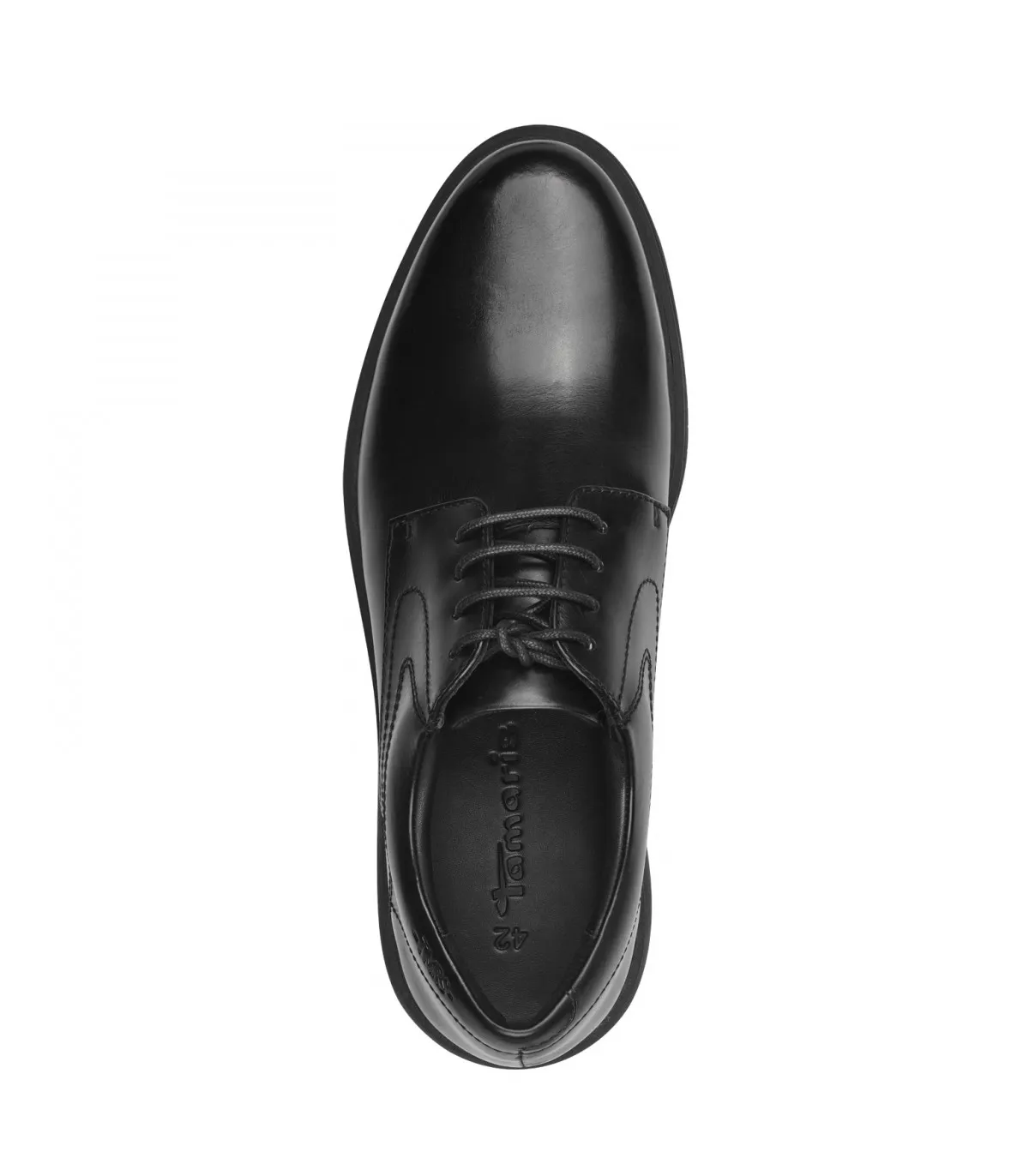 Men Leather Mocasin Tamaris- Black 13201