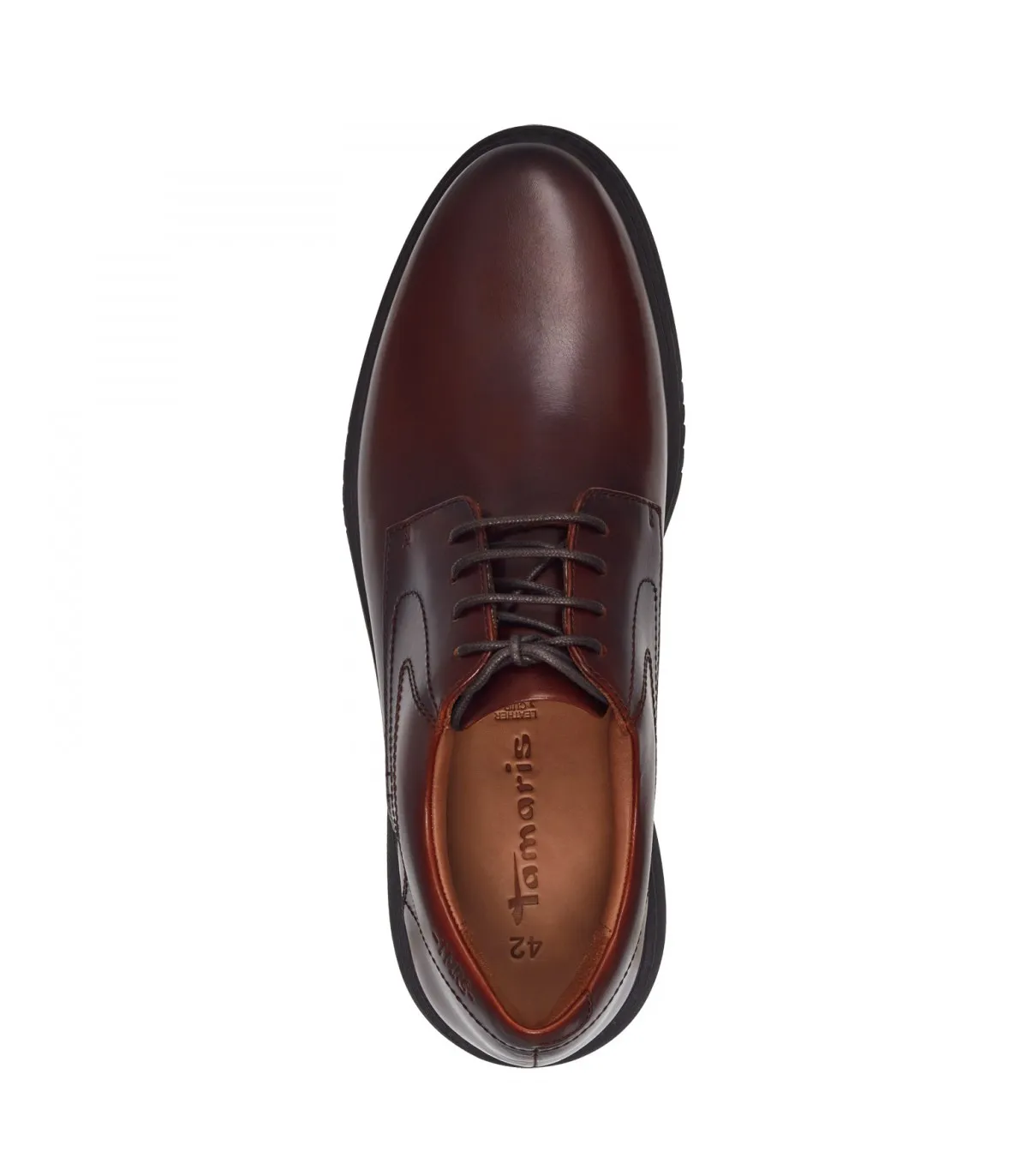 Men Leather Mocasin Tamaris- Cognac 13201