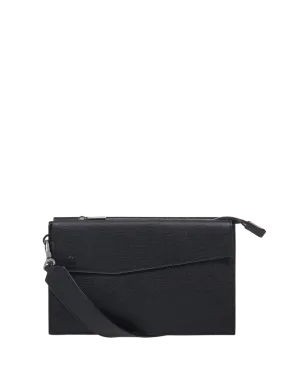 MEN VALEXYTRA BLACK CALF LEATHER BELTBAG