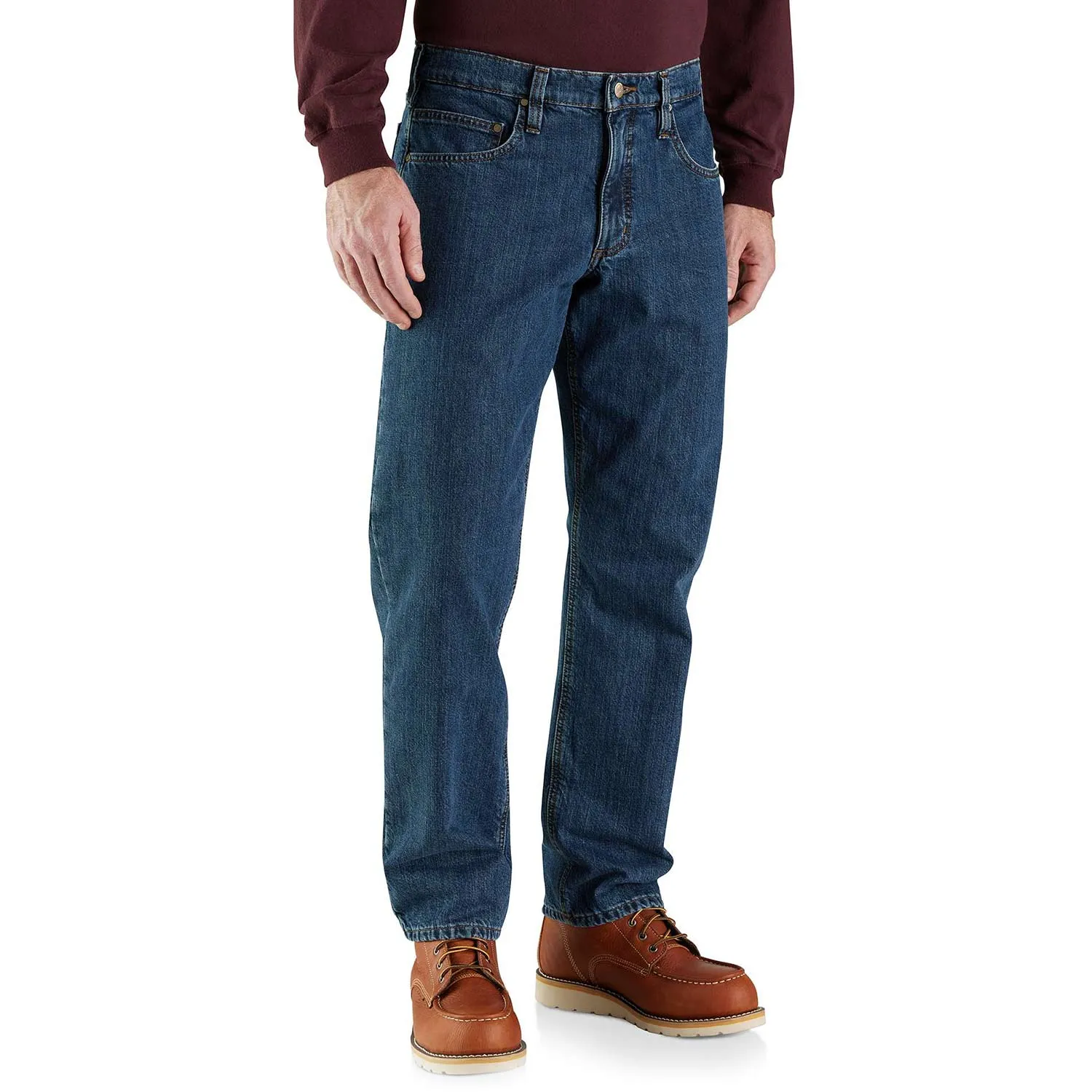 MEN’S CARHARTT RELAXED FIT FLANNEL-LINED JEAN