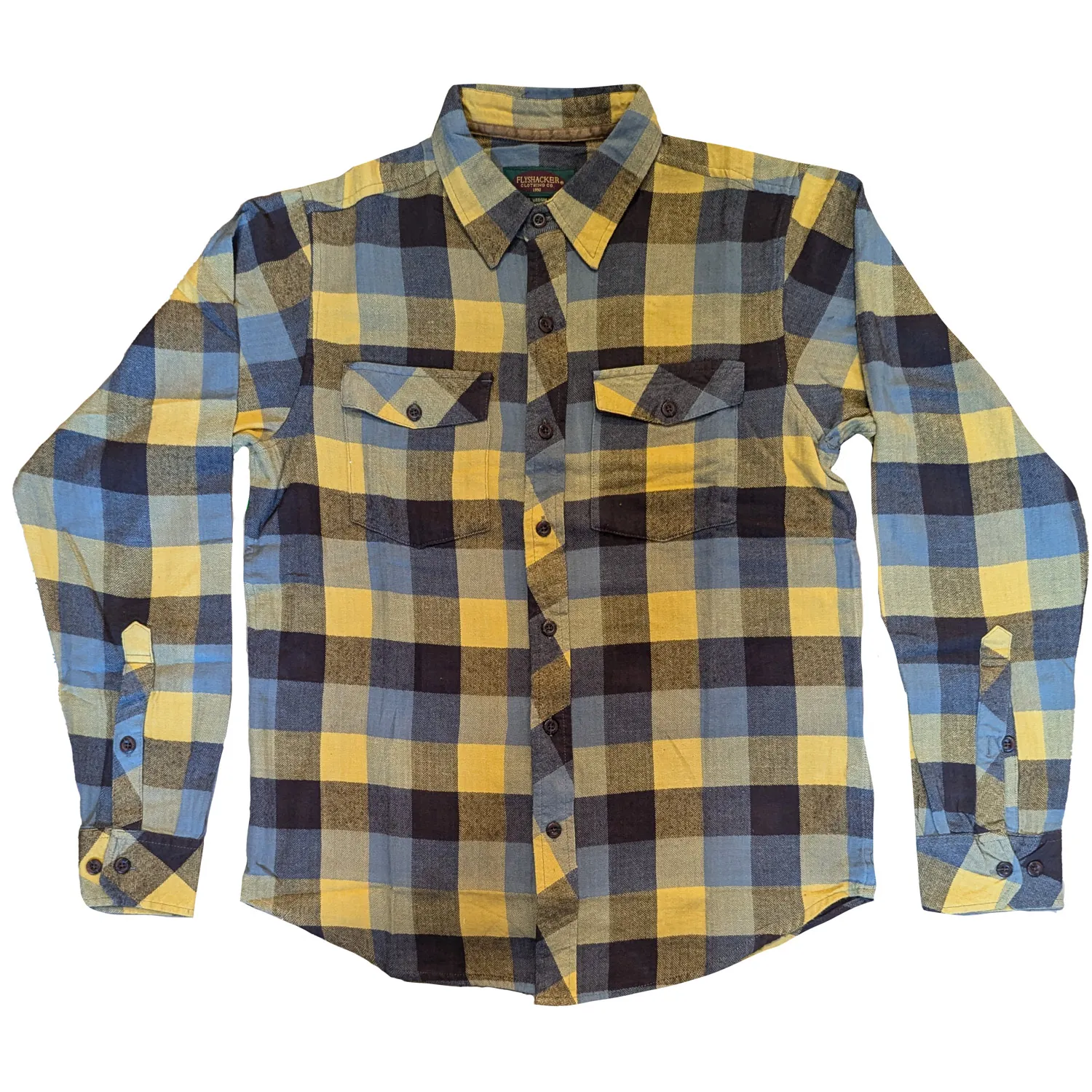 MEN’S FLYSHACKER ORIGINAL FLANNEL – Coffee/Gold