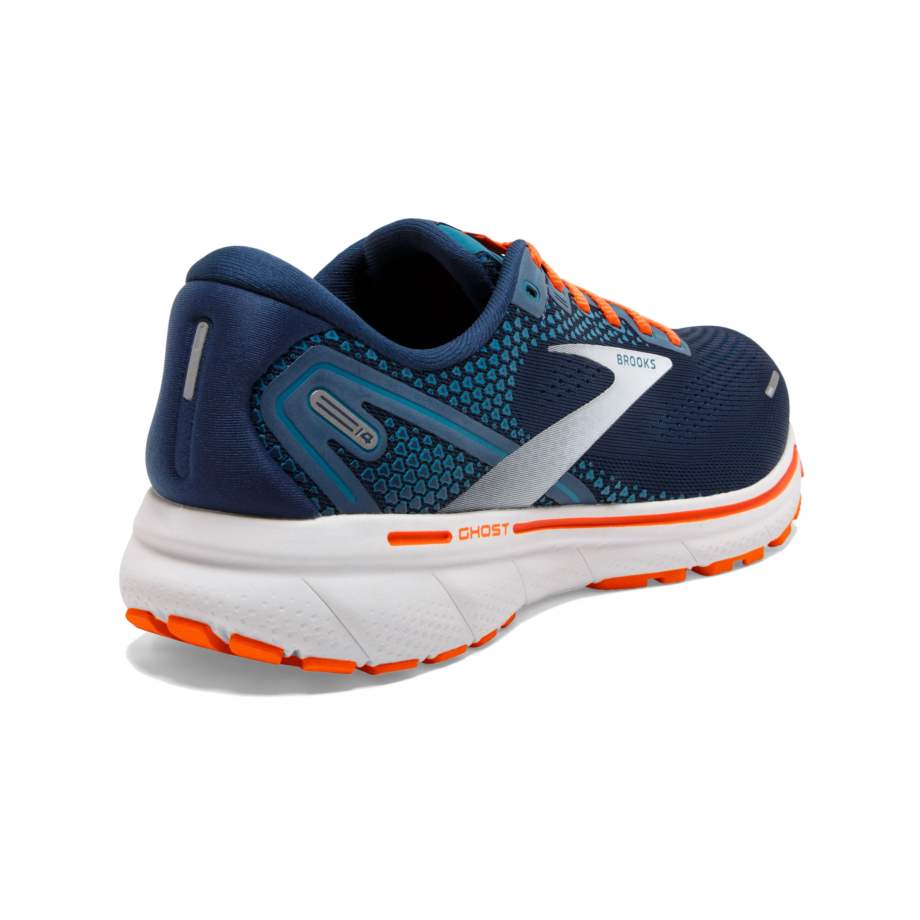 Men's Brooks Ghost 14 Color: Titan/Teal/Flame