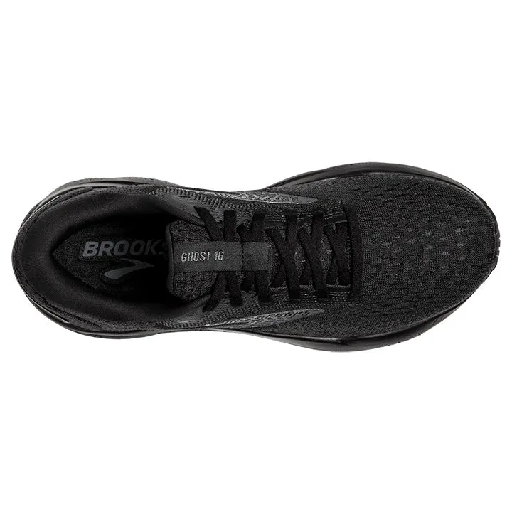 Men's Brooks Ghost 16 Extra Wide 1104184E020 Color: Black/Black/Ebony