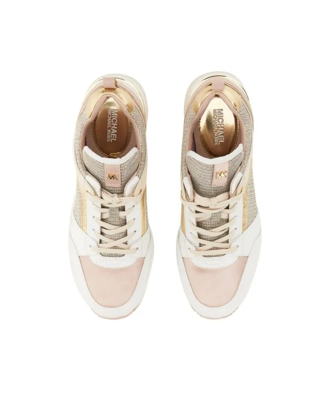 Michael Kors Georgie Trainer Metallic | Pink-43S9GEFS3L -kular fashion