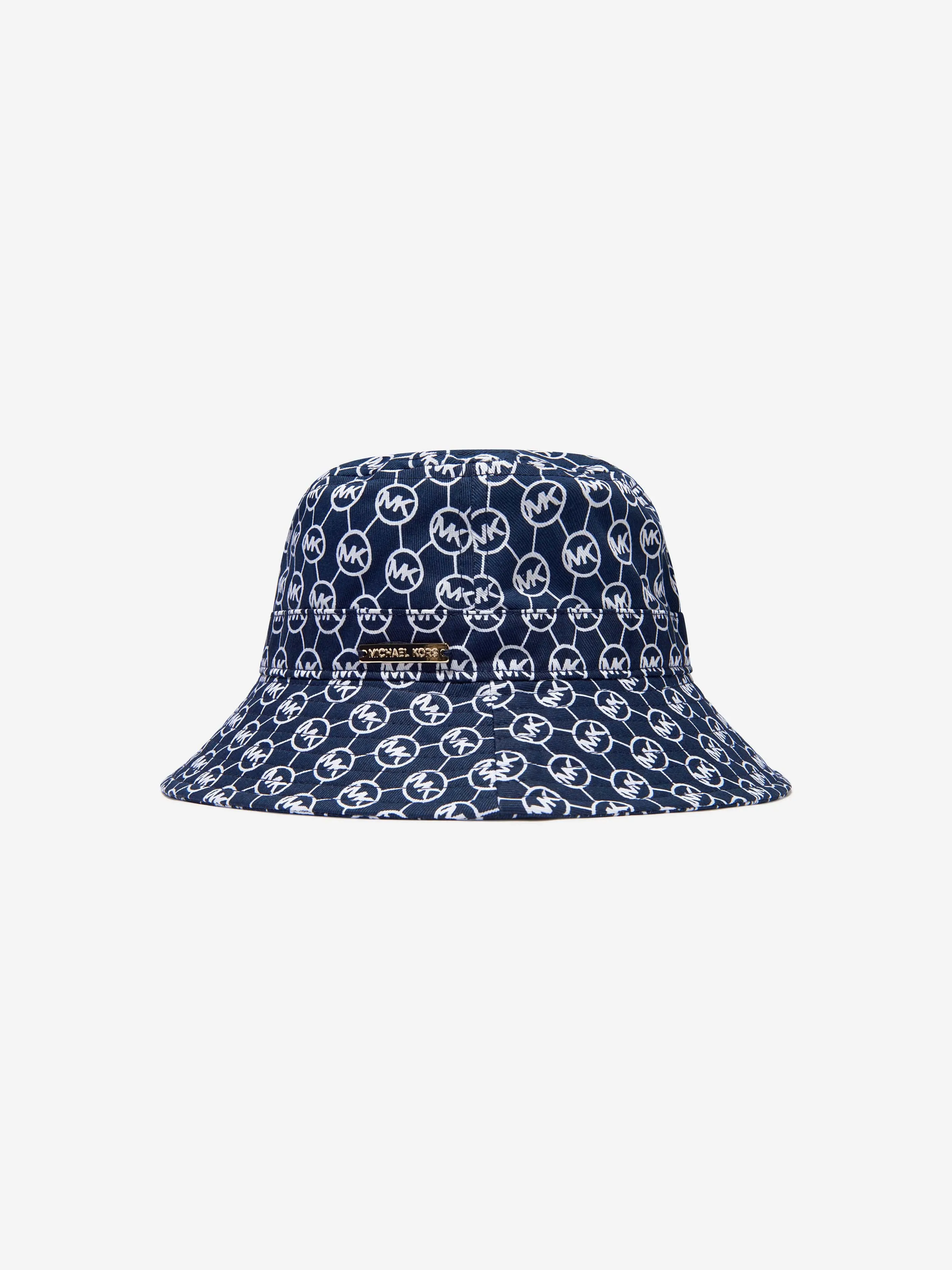 Michael Kors Girls Cotton All Over Logo Bucket Hat