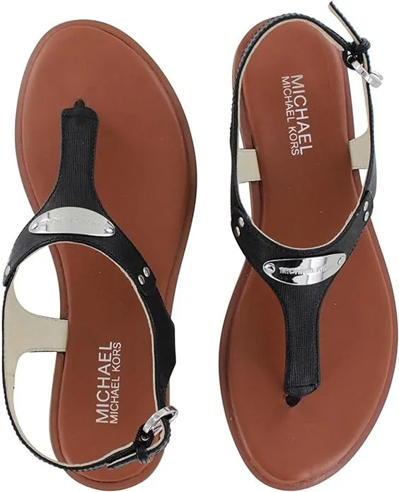 Michael Kors Women's Mk Plate Thong Flat Sandal