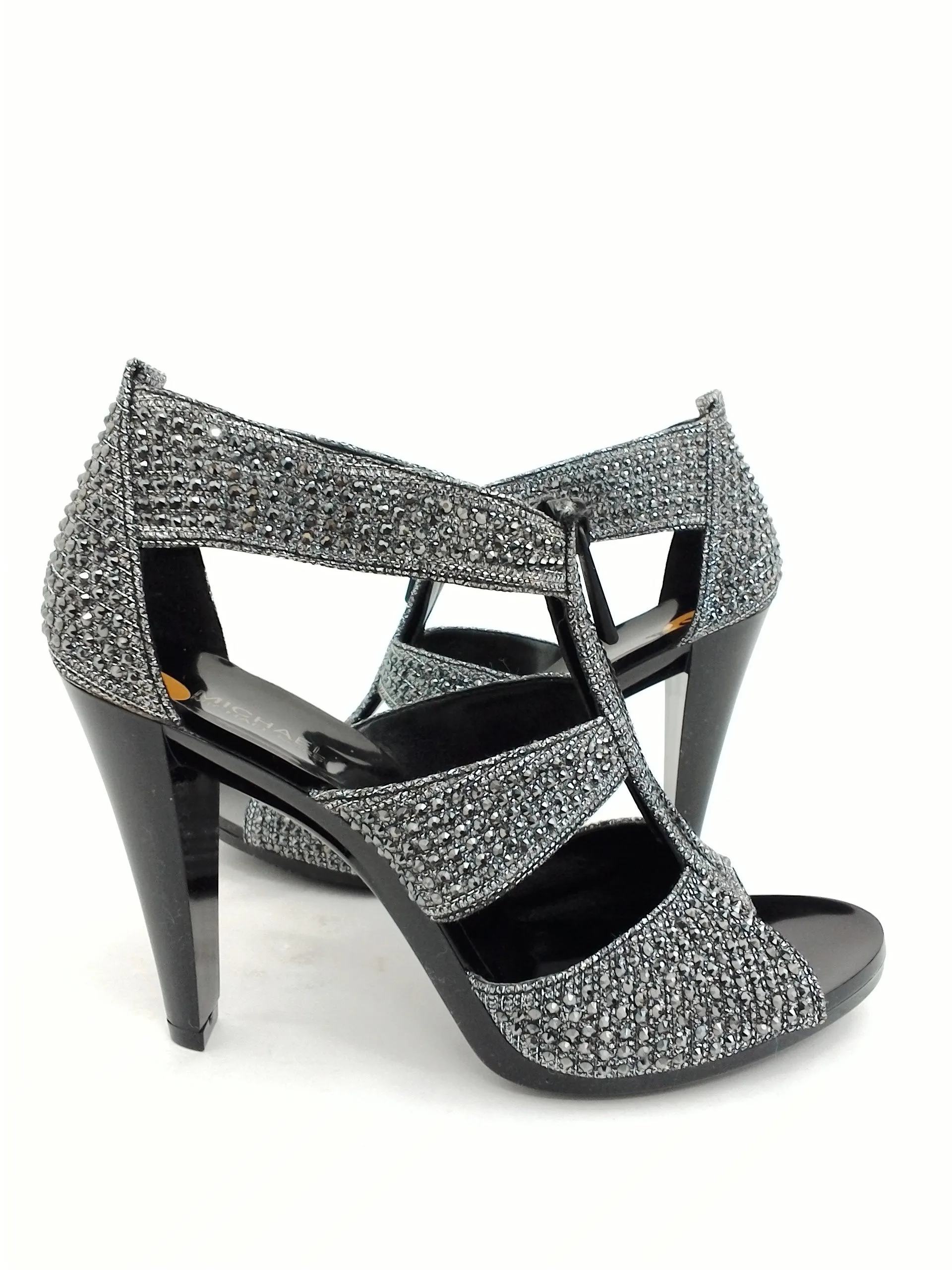 Michael Kors Women's Pewter Heeled Sandals Size 6 M